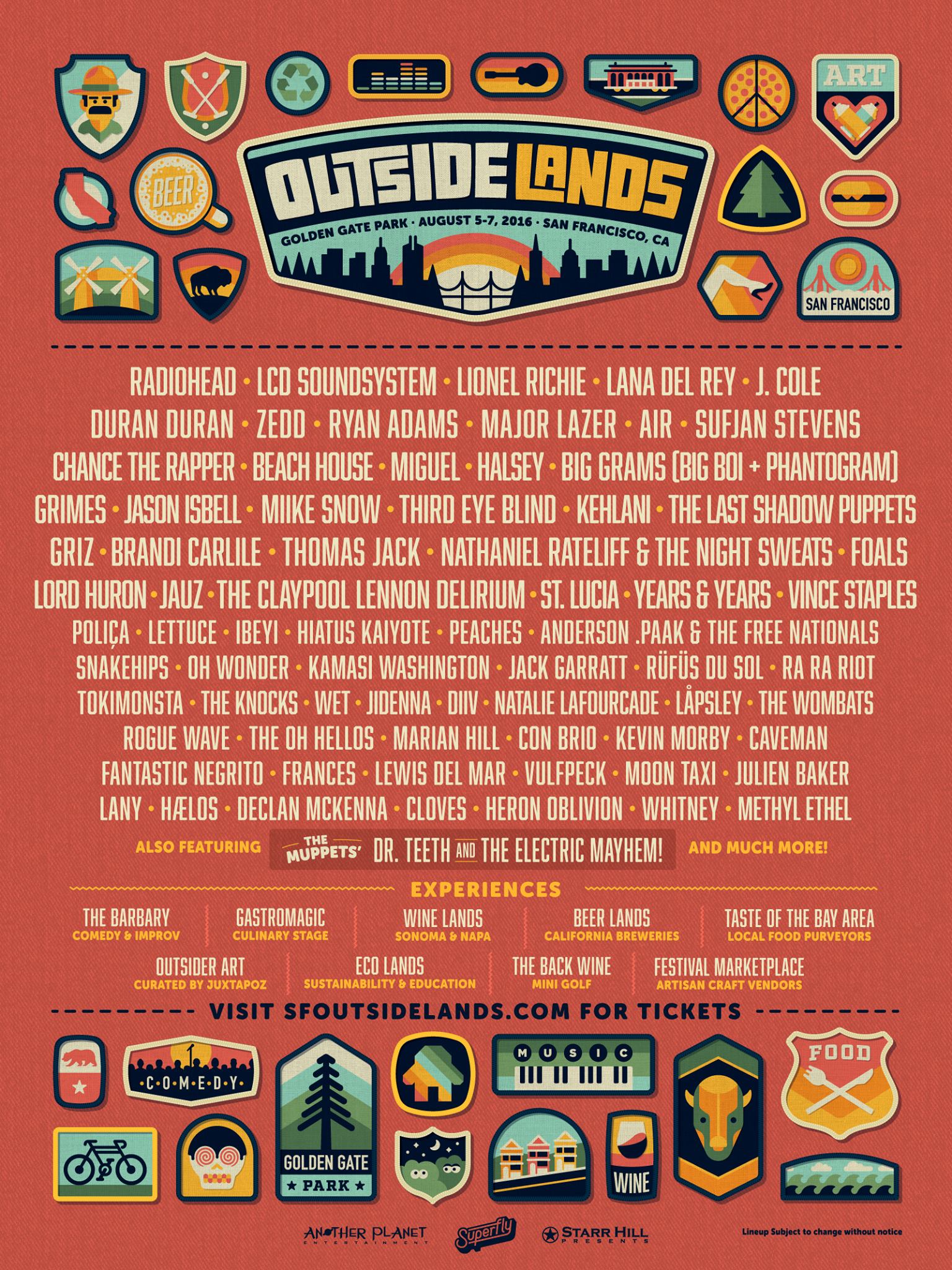 Outsideland's music and arts festival