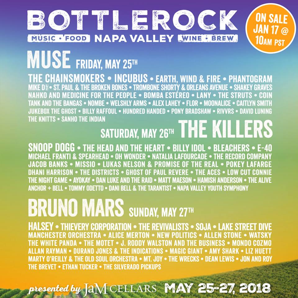 BottleRock Announces Single Day Tickets - FSHN Magazine