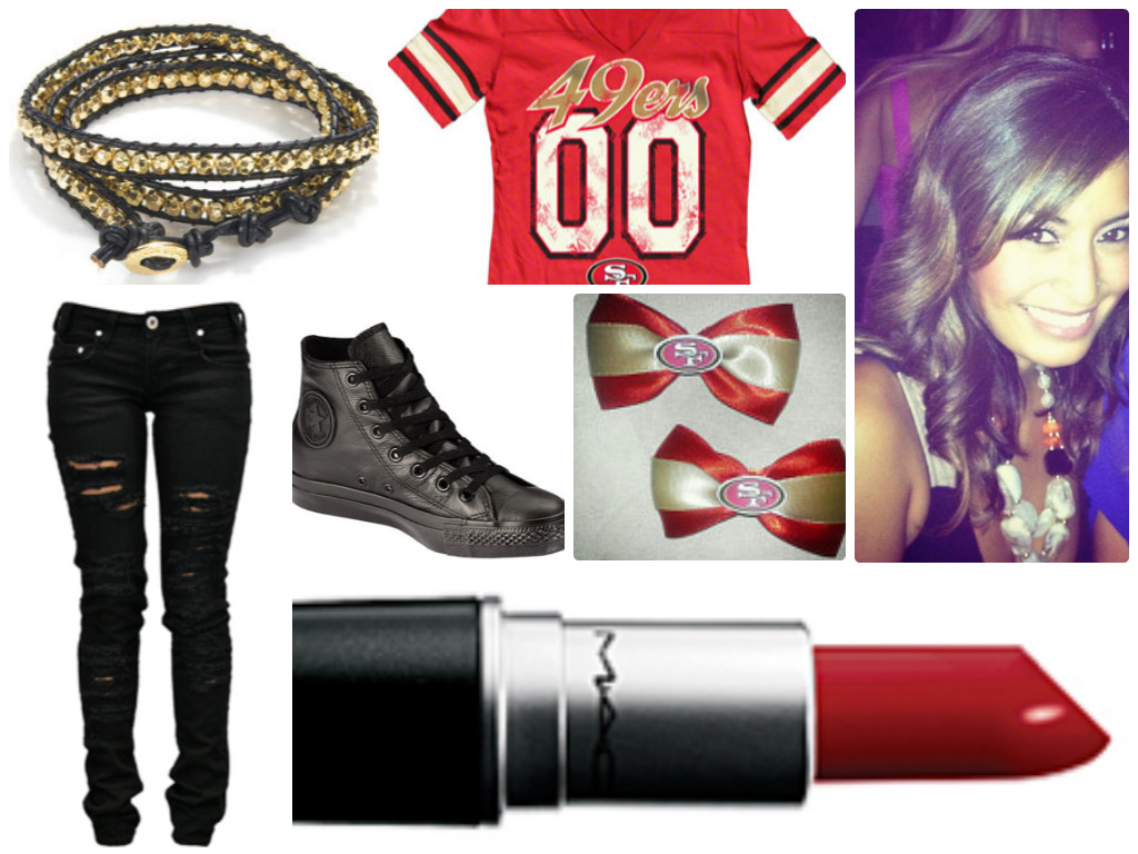 Desiree Super Bowl Outfit